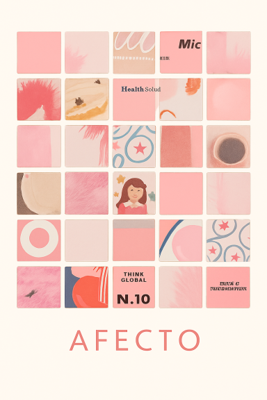 Lámina collage artesanal | Arte en papel reciclado, hecho a mano.