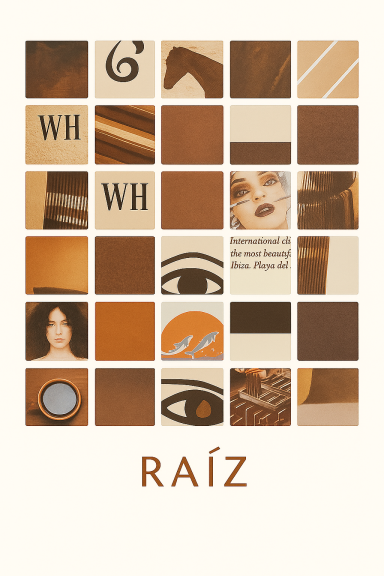 Lámina collage artesanal | Arte en papel reciclado, hecho a mano.