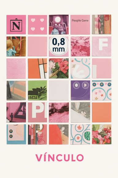 Lámina collage artesanal | Arte en papel reciclado, hecho a mano.