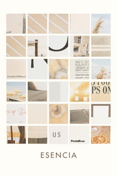 Lámina collage artesanal | Arte en papel reciclado, hecho a mano.