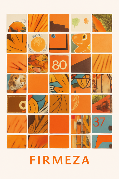 Lámina collage artesanal | Arte en papel reciclado, hecho a mano.